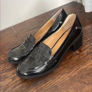Vintage Nine West Shiny Black Loafers